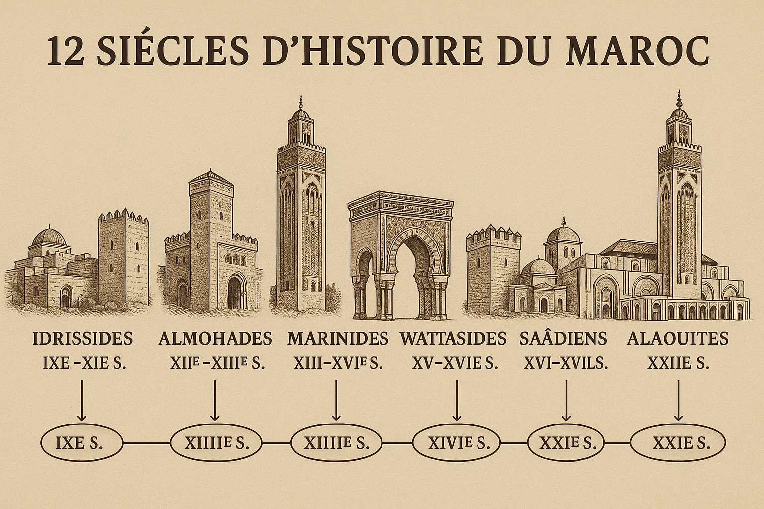 Les dynasties par date